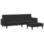 2-seater sofa bed with black velvet stool by , Sofas - Ref: Foro24-3216239, Price: 343,34 €, Discount: %