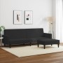 2-seater sofa bed with black velvet stool by , Sofas - Ref: Foro24-3216239, Price: 343,34 €, Discount: %