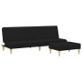 2-seater sofa bed with black fabric stool by , Sofas - Ref: Foro24-3216226, Price: 316,87 €, Discount: %