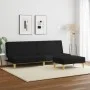 2-Sitzer-Schlafsofa mit schwarzem Stoffhocker von , Sofas - Ref: Foro24-3216226, Preis: 301,16 €, Rabatt: %