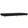 2-Sitzer-Schlafsofa mit schwarzem Stoffhocker von , Sofas - Ref: Foro24-3216226, Preis: 301,16 €, Rabatt: %
