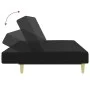 2-Sitzer-Schlafsofa mit schwarzem Stoffhocker von , Sofas - Ref: Foro24-3216226, Preis: 301,16 €, Rabatt: %