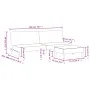 2-Sitzer-Schlafsofa mit schwarzem Stoffhocker von , Sofas - Ref: Foro24-3216226, Preis: 301,16 €, Rabatt: %