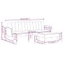 2-Sitzer-Schlafsofa mit dunkelgrauem Samthocker von , Sofas - Ref: Foro24-3216251, Preis: 319,50 €, Rabatt: %