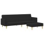 2-seater sofa bed with black fabric stool by , Sofas - Ref: Foro24-3216245, Price: 332,16 €, Discount: %