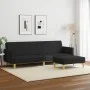 2-seater sofa bed with black fabric stool by , Sofas - Ref: Foro24-3216245, Price: 332,86 €, Discount: %