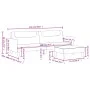 2-Sitzer-Schlafsofa mit schwarzem Stoffhocker von , Sofas - Ref: Foro24-3216245, Preis: 332,86 €, Rabatt: %