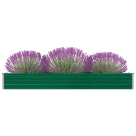 Grünes Gartenbett aus verzinktem Stahl, 320 x 40 x 45 cm von vidaXL, Töpfe und Pflanzgefäße - Ref: Foro24-47053, Preis: 61,42...