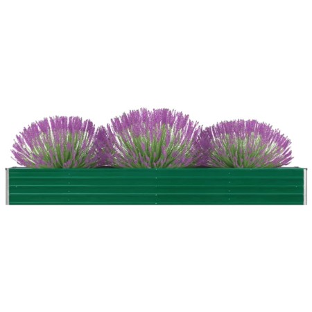 Green galvanized steel garden bed 320x40x45 cm by vidaXL, Pots and planters - Ref: Foro24-47053, Price: 61,42 €, Discount: %