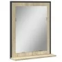 Bathroom mirror with Sonoma engineered wood shelf 50x12x60 cm by , Dressing tables - Ref: Foro24-842417, Price: 44,39 €, Disc...