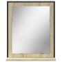 Espejo de baño con estante madera ingeniería Sonoma 50x12x60 cm de , Tocadores - Ref: Foro24-842417, Precio: 45,10 €