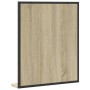 Badezimmerspiegel mit Regal aus Sonoma-Holzwerkstoff, 50 x 12 x 60 cm von , Schminktische - Ref: Foro24-842417, Preis: 45,10 ...