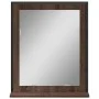 Badezimmerspiegel mit brauner Ablage aus Holzwerkstoff, 50 x 12 x 60 cm von , Schminktische - Ref: Foro24-842420, Preis: 38,1...
