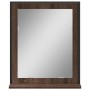 Bathroom mirror with brown engineered wood shelf 50x12x60 cm by , Dressing tables - Ref: Foro24-842420, Price: 38,61 €, Disco...
