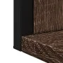 Badezimmerspiegel mit brauner Ablage aus Holzwerkstoff, 50 x 12 x 60 cm von , Schminktische - Ref: Foro24-842420, Preis: 38,1...