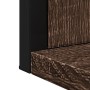 Bathroom mirror with brown engineered wood shelf 50x12x60 cm by , Dressing tables - Ref: Foro24-842420, Price: 38,61 €, Disco...