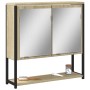 Badezimmerspiegelschrank aus Sonoma-Eichenholz, 60 x 16 x 60 cm von , Schminktische - Ref: Foro24-842422, Preis: 59,40 €, Rab...
