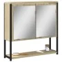 Badezimmerspiegelschrank aus Sonoma-Eichenholz, 60 x 16 x 60 cm von , Schminktische - Ref: Foro24-842422, Preis: 56,05 €, Rab...