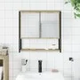 Badezimmerspiegelschrank aus Sonoma-Eichenholz, 60 x 16 x 60 cm von , Schminktische - Ref: Foro24-842422, Preis: 56,05 €, Rab...
