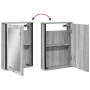 Armario con espejo de baño madera gris Sonoma 42x12x60 cm de , Tocadores - Ref: Foro24-842434, Precio: 47,30 €, Descuento: %