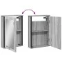 Sonoma gray wood bathroom mirror cabinet 42x12x60 cm by , Dressing tables - Ref: Foro24-842434, Price: 47,23 €, Discount: %