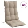 High back chair cushions 4 pcs gray taupe Oxford fabric by , Cushions for chairs and sofas - Ref: Foro24-377627, Price: 86,33...