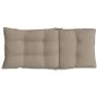 High back chair cushions 4 pcs gray taupe Oxford fabric by , Cushions for chairs and sofas - Ref: Foro24-377627, Price: 86,33...