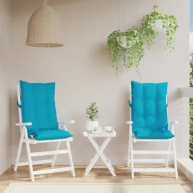 Kissen für Hochlehner, 2 Stück, türkisfarbener Oxford-Stoff von , Kissen für Stühle und Sofas - Ref: Foro24-377665, Preis: 54...