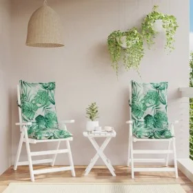 High back chair cushions 2 pcs Oxford fabric printed leaves by , Cushions for chairs and sofas - Ref: Foro24-377638, Price: 6...