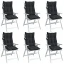 Cojines de silla con respaldo alto 6 uds tela Oxford negro de , Cojines para sillas y sofás - Ref: Foro24-377625, Precio: 137...