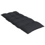 Cojines de silla con respaldo alto 6 uds tela Oxford negro