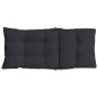 Cojines de silla con respaldo alto 6 uds tela Oxford negro