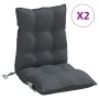 Low back chair cushions 2 pcs anthracite gray Oxford fabric by , Cushions for chairs and sofas - Ref: Foro24-377671, Price: 5...