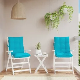 Low Back Chair Cushions 2 Pcs Turquoise Oxford Fabric by , Cushions for chairs and sofas - Ref: Foro24-377734, Price: 53,68 €...
