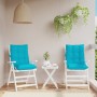 Low Back Chair Cushions 2 Pcs Turquoise Oxford Fabric by , Cushions for chairs and sofas - Ref: Foro24-377734, Price: 54,69 €...