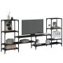 Mueble para TV madera de ingeniería negro 206,5x28,5x95 cm de , Muebles TV - Ref: Foro24-842481, Precio: 94,74 €, Descuento: %