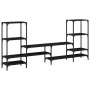 Mueble para TV madera de ingeniería negro 206,5x28,5x95 cm de , Muebles TV - Ref: Foro24-842481, Precio: 94,74 €, Descuento: %
