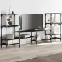 Mueble para TV madera de ingeniería negro 206,5x28,5x95 cm de , Muebles TV - Ref: Foro24-842481, Precio: 94,74 €, Descuento: %
