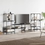 Schwarzer TV-Schrank aus Holzwerkstoff, 206,5 x 28,5 x 95 cm von , TV-Möbel - Ref: Foro24-842481, Preis: 95,95 €, Rabatt: %