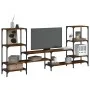 Mueble de TV madera ingeniería roble ahumado 206,5x28,5x95 cm de , Muebles TV - Ref: Foro24-842483, Precio: 91,28 €, Descuent...