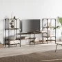 Mueble de TV madera ingeniería roble ahumado 206,5x28,5x95 cm de , Muebles TV - Ref: Foro24-842483, Precio: 91,28 €, Descuent...