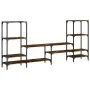 Smoked oak engineered wood TV cabinet 206.5x28.5x95 cm by , TV Furniture - Ref: Foro24-842483, Price: 91,28 €, Discount: %