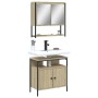 Set de muebles de baño 2 pzas madera contrachapada roble Sonoma de , Muebles de baño - Ref: Foro24-3214656, Precio: 110,16 €,...
