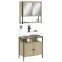 Sonoma oak plywood 2-piece bathroom furniture set by , Bathroom furniture - Ref: Foro24-3214656, Price: 103,77 €, Discount: %