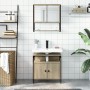 Set de muebles de baño 2 pzas madera contrachapada roble Sonoma de , Muebles de baño - Ref: Foro24-3214656, Precio: 110,16 €,...