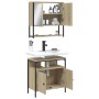 Set de muebles de baño 2 pzas madera contrachapada roble Sonoma de , Muebles de baño - Ref: Foro24-3214656, Precio: 110,16 €,...