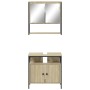 Set de muebles de baño 2 pzas madera contrachapada roble Sonoma de , Muebles de baño - Ref: Foro24-3214656, Precio: 110,16 €,...