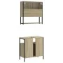 Sonoma oak plywood 2-piece bathroom furniture set by , Bathroom furniture - Ref: Foro24-3214656, Price: 103,77 €, Discount: %