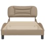 Cappuccino synthetic leather headboard bed frame 100x200cm by , Beds and slatted bases - Ref: Foro24-3207985, Price: 155,75 €...