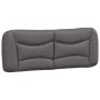 Bed frame with headboard gray synthetic leather 120x200cm by , Beds and slatted bases - Ref: Foro24-3207991, Price: 196,55 €,...